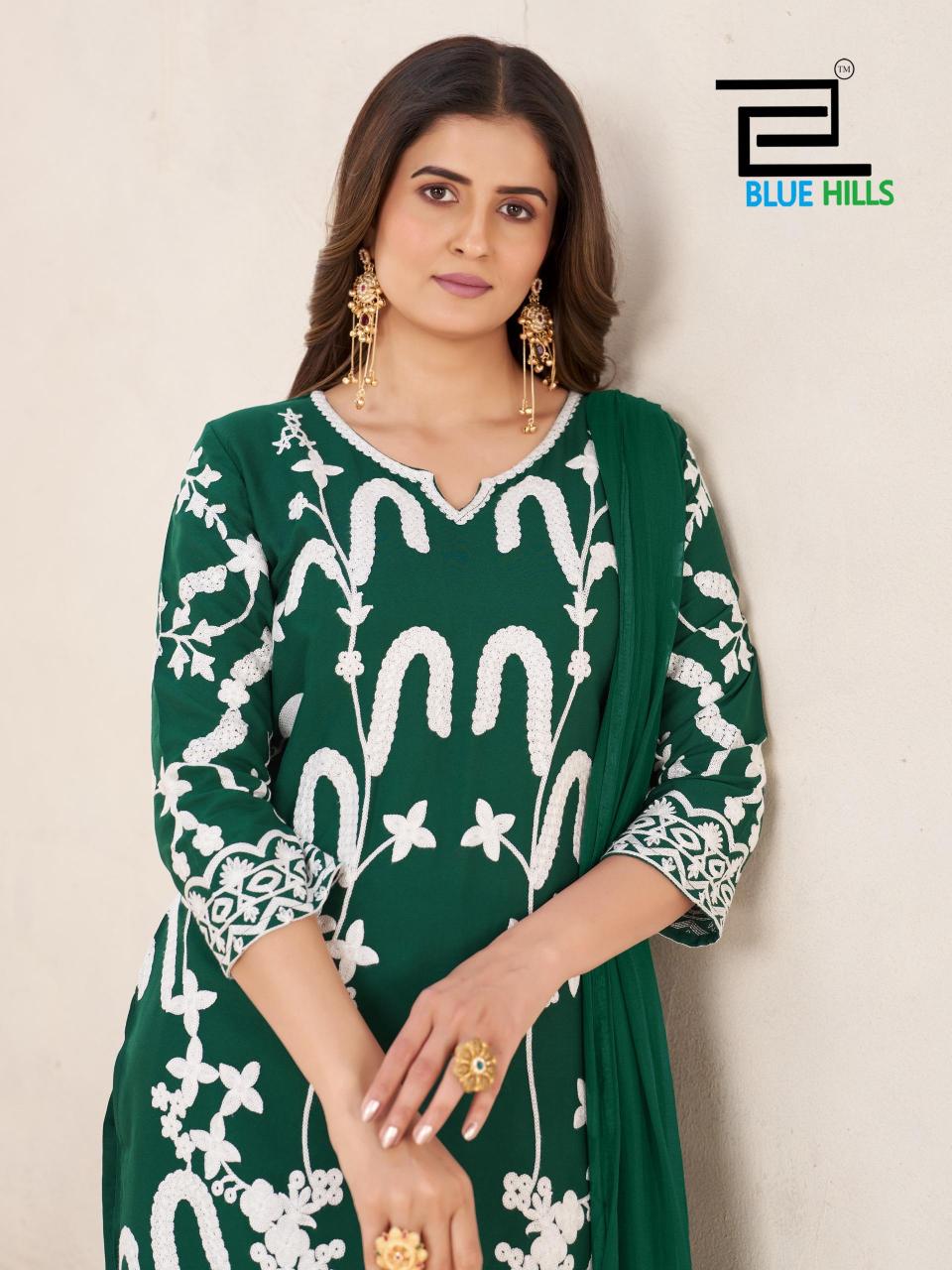 Blue Hills Mexico catalog kurti with pant wholesale