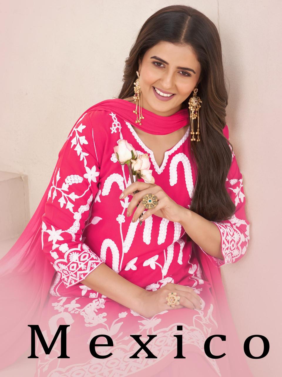 Blue Hills Mexico catalog kurti with pant wholesale