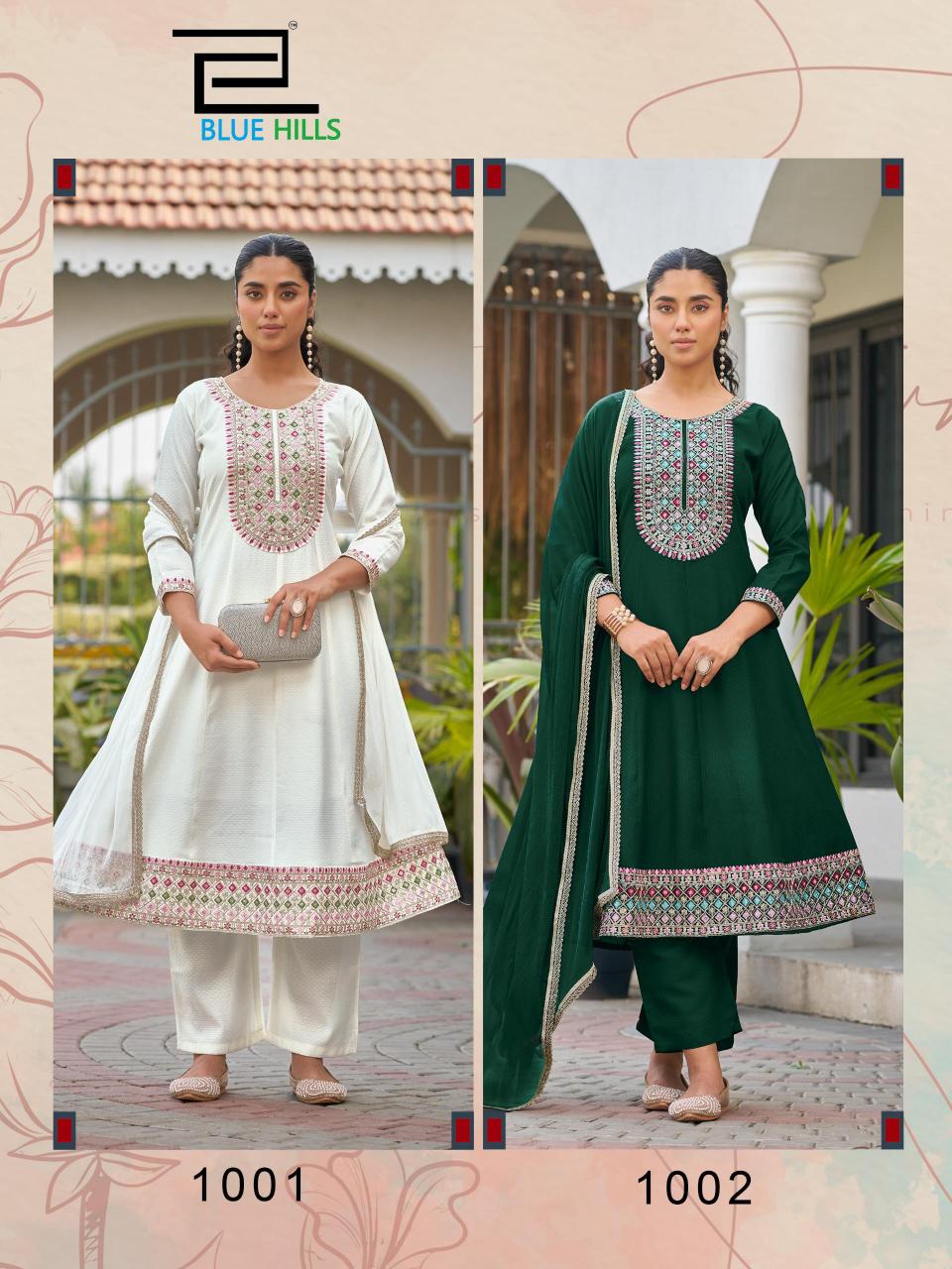 Blue Hills Mumtaz vol 10 catalog rayon anarkali kurtis wholesale in mumbai