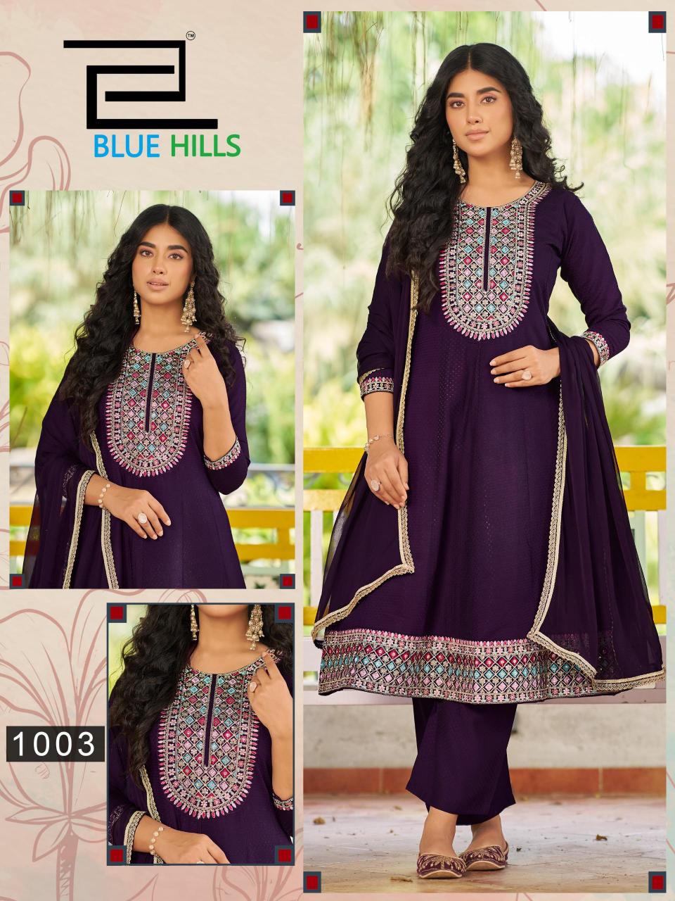 Blue Hills Mumtaz vol 10 catalog rayon anarkali kurtis wholesale in mumbai