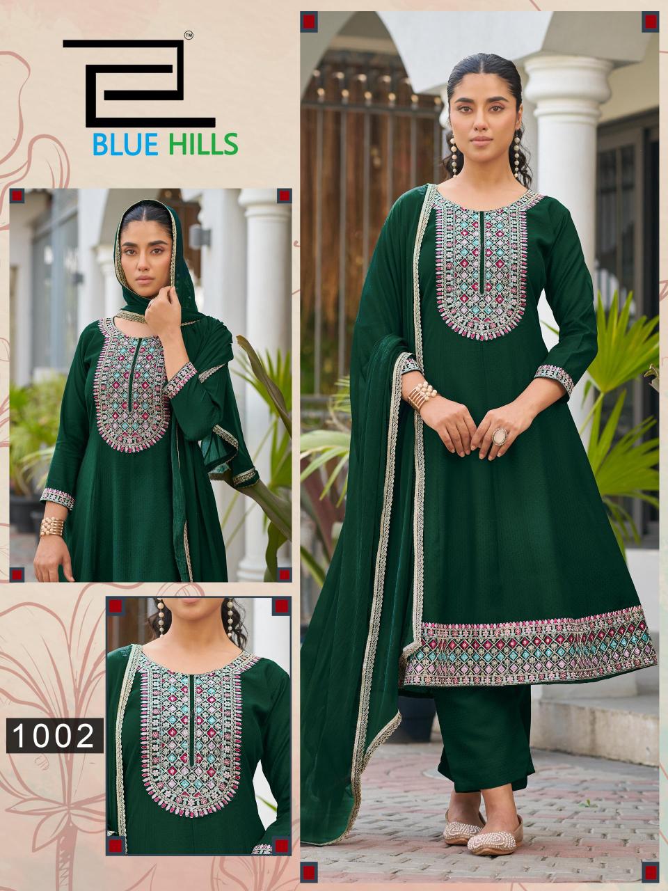 Blue Hills Mumtaz vol 10 catalog rayon anarkali kurtis wholesale in mumbai
