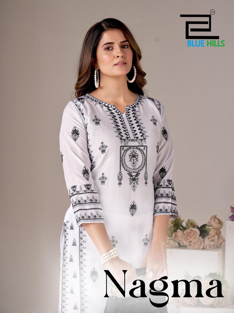 Blue Hills Nagma catalog buy wholesale rate kurtis online india
