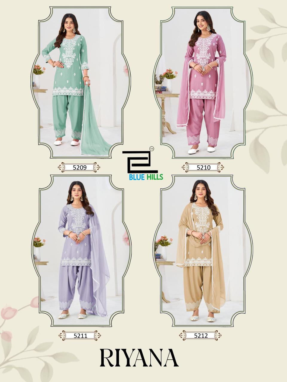 Blue Hills Riyana catalog kiara kurtis wholesale
