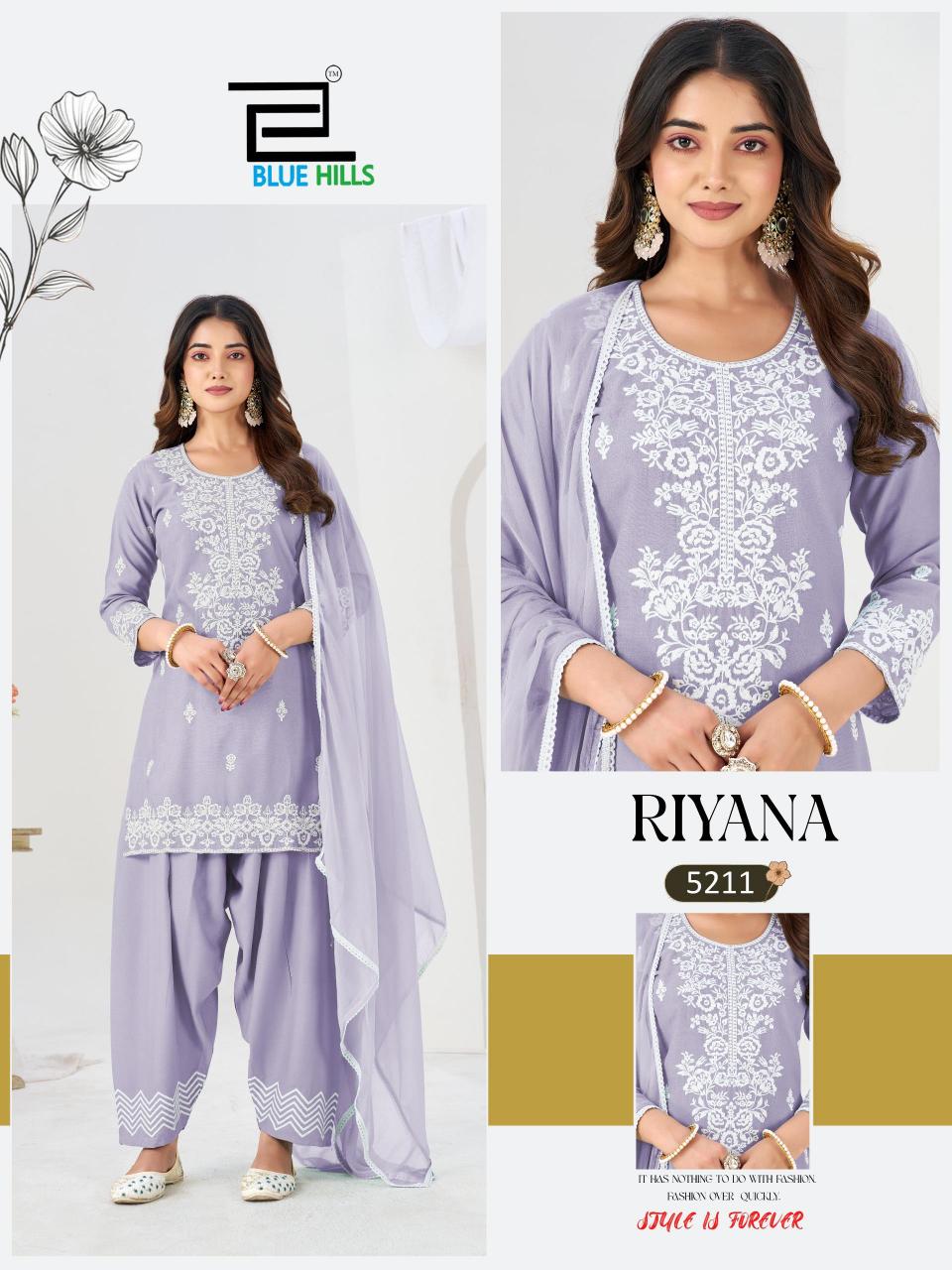 Blue Hills Riyana catalog kiara kurtis wholesale