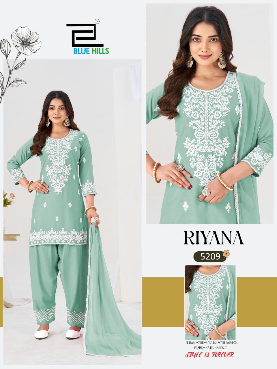 Blue Hills Riyana catalog kiara kurtis wholesale