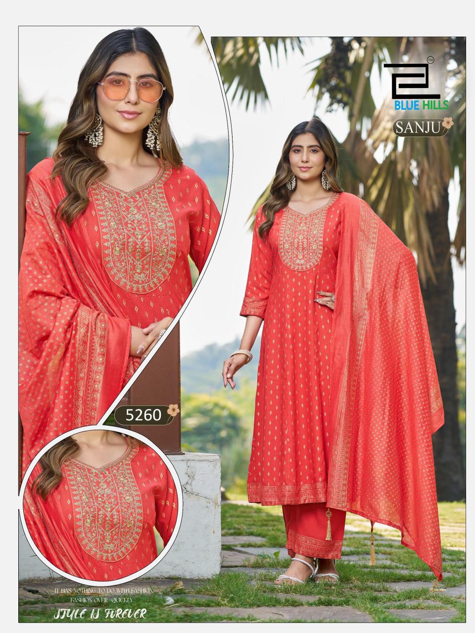 Blue Hills Sanju catalog amora wholesale shop for kurtis