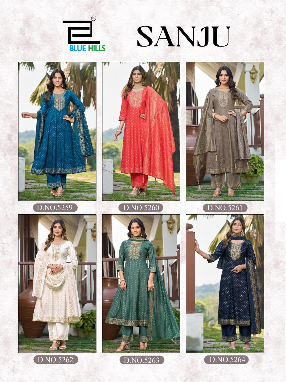 Blue Hills Sanju catalog amora wholesale shop for kurtis