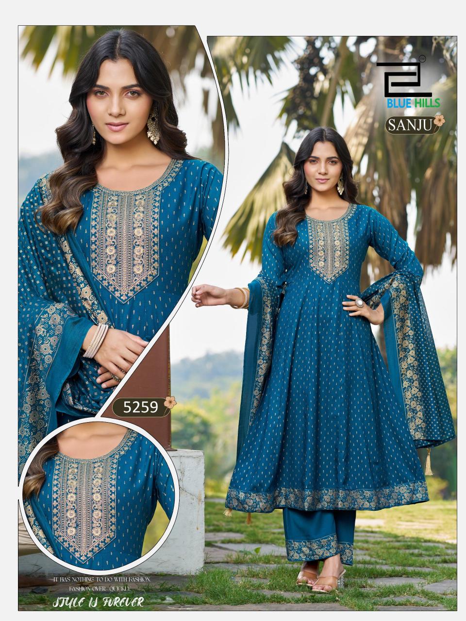 Blue Hills Sanju catalog amora wholesale shop for kurtis