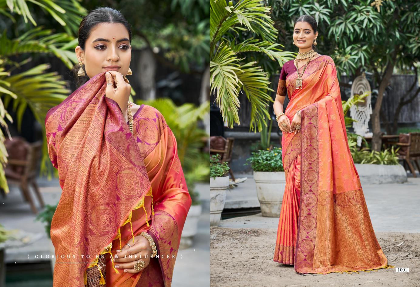 Bunawat - Antilia Silk Sangam Prints SOFT SILK Woven Work Traditional Saree