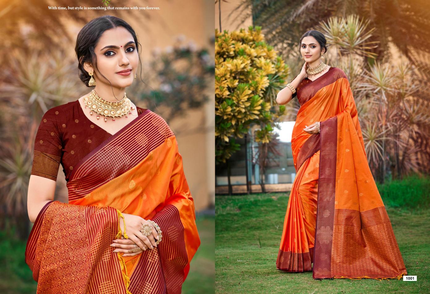 Bunawat - Exonic SIlk Sangam Prints SOFT SILK Woven Work Traditional Saree