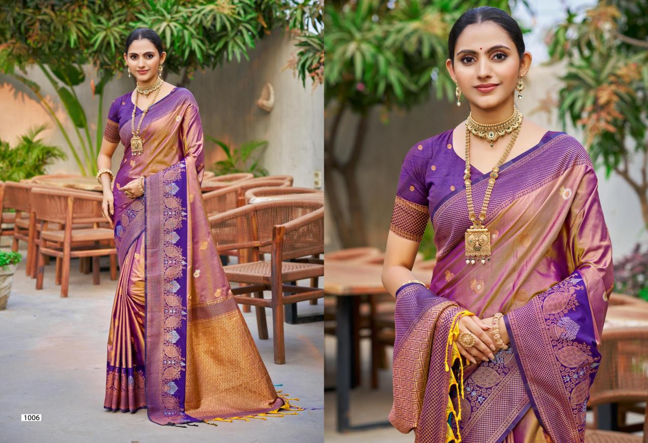 Bunawat - Omkara Sangam Prints SOFT SILK Woven Work Traditional Saree