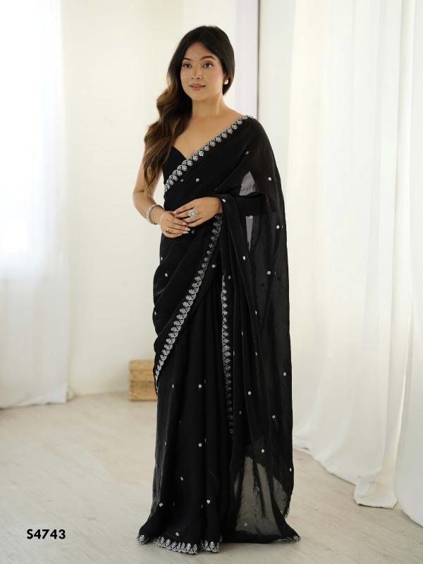 Dazira Aaravi catalog satin sarees wholesale
