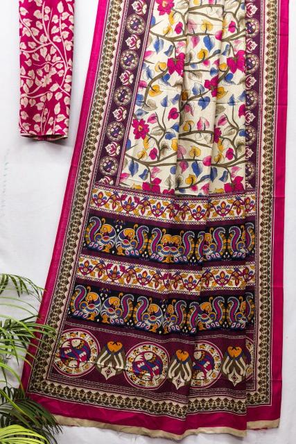 Dazira Kalamkari vol 4 catalog pure cotton sarees wholesale suppliers