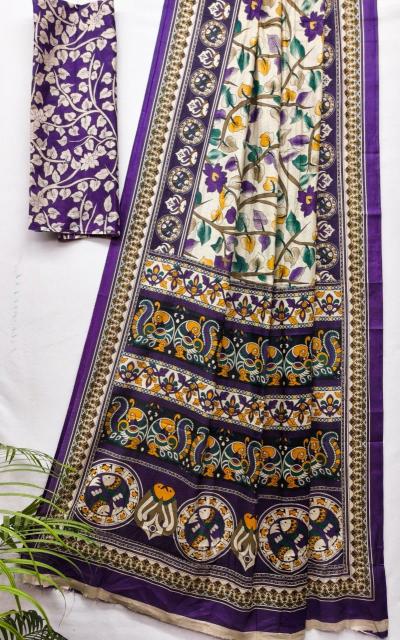 Dazira Kalamkari vol 4 catalog pure cotton sarees wholesale suppliers