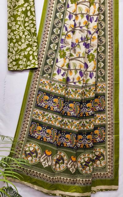 Dazira Kalamkari vol 4 catalog pure cotton sarees wholesale suppliers