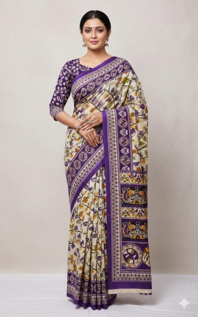 Dazira Kalamkari vol 4 catalog pure cotton sarees wholesale suppliers