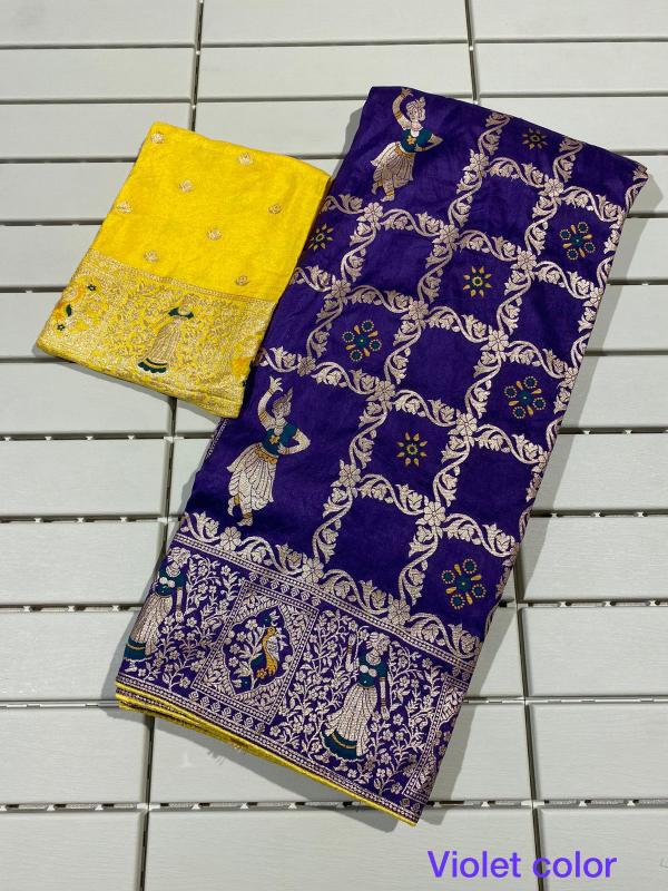 Dazira Pure Dola Silk vol 2 catalog wholesale market for sarees in kolkata