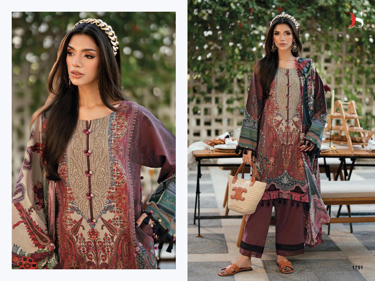 Deepsy Jade Urban 25 Vol 8 catalog Cotton Dupatta wholesale pakistani suits in dubai