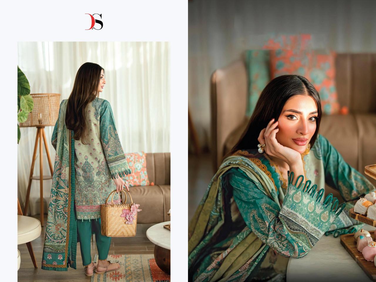 Deepsy Jade Urban 25 Vol 8 catalog Cotton Dupatta wholesale pakistani suits in dubai