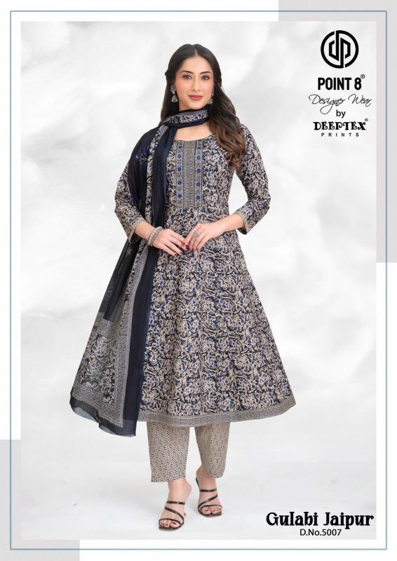 Deeptex Gulabi Jaipur Vol-5 – Anarkali Style Kurti Pant With Dupatta - Wholesale Catalog