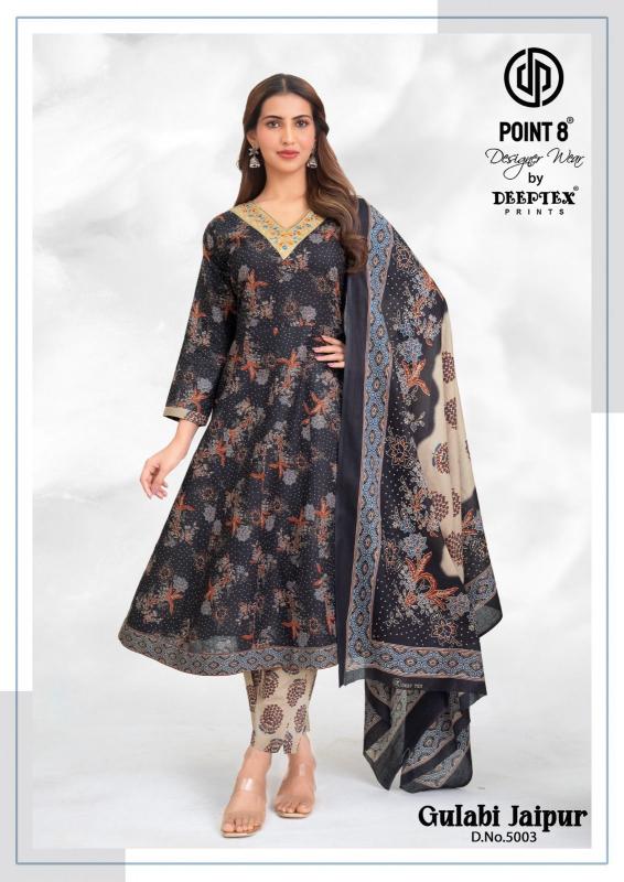 Deeptex Gulabi Jaipur Vol-5 – Anarkali Style Kurti Pant With Dupatta - Wholesale Catalog