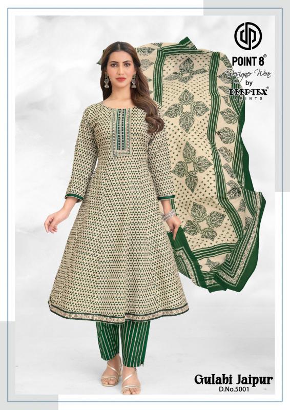 Deeptex Gulabi Jaipur Vol-5 – Anarkali Style Kurti Pant With Dupatta - Wholesale Catalog