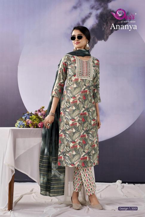 Devi Ananya Vol-3 – Kurti Pant With Dupatta - Wholesale Catalog