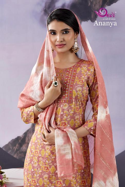 Devi Ananya Vol-3 – Kurti Pant With Dupatta - Wholesale Catalog