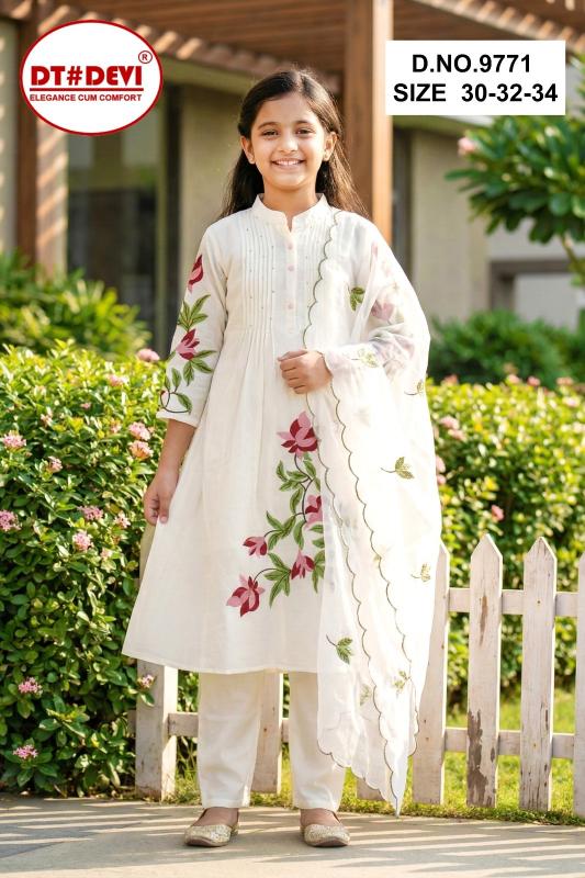 Dt Devi Ashva 9771 catalog wholesale kids western wear