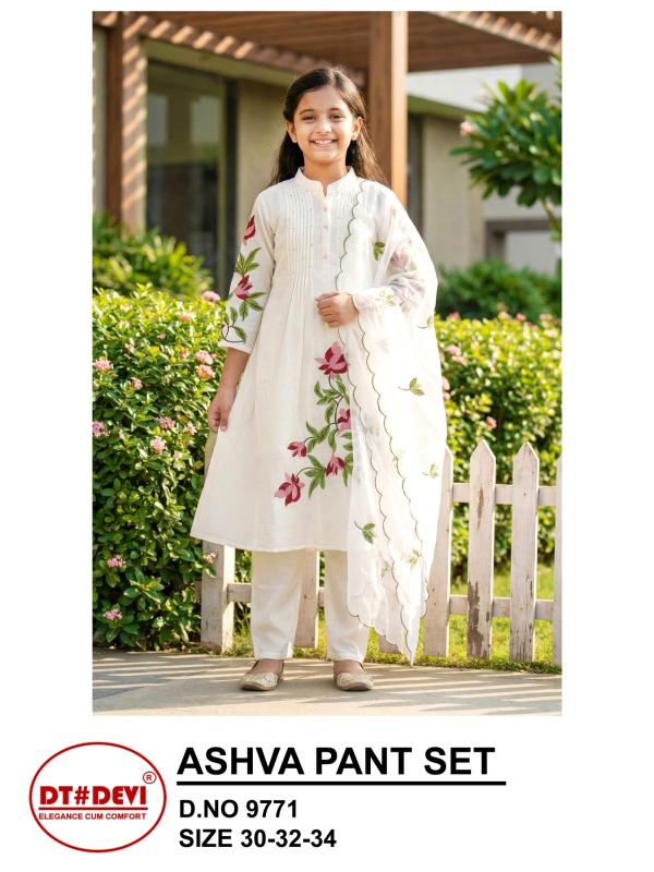 Dt Devi Ashva 9771 catalog wholesale kids western wear