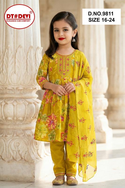 Dt Devi Bhumi vol 5 9811 catalog hyderabad wholesale party kids wear