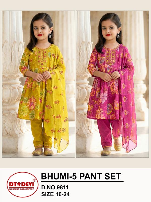 Dt Devi Bhumi vol 5 9811 catalog hyderabad wholesale party kids wear