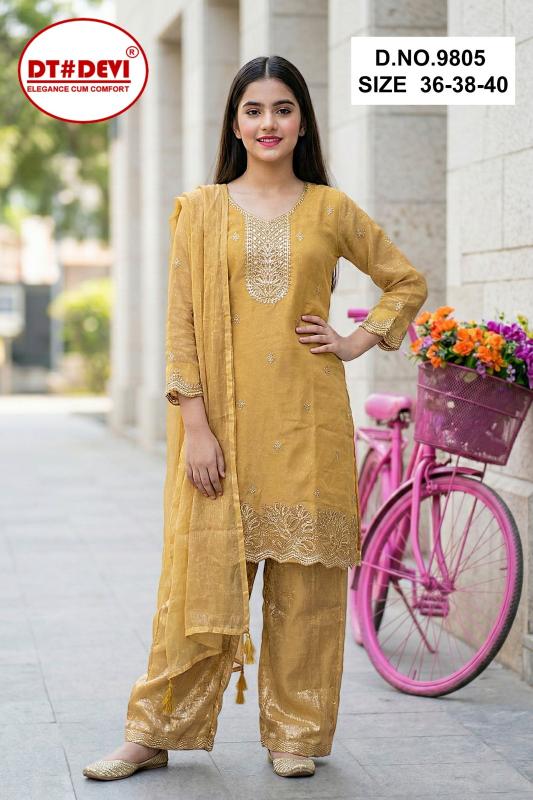 Dt Devi Saanjh vol 2 9805 catalog kids wear wholesaler 