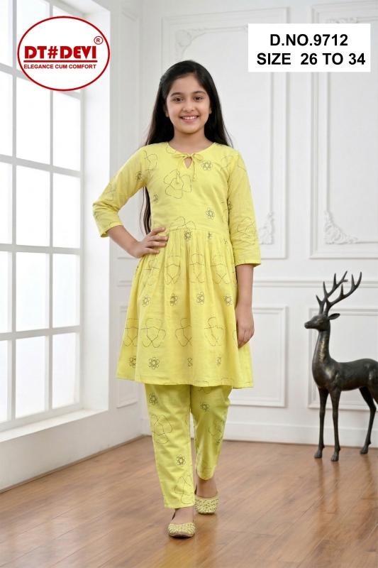 Dt Devi Yamika vol 1 9712 catalog kids wear wholesale india