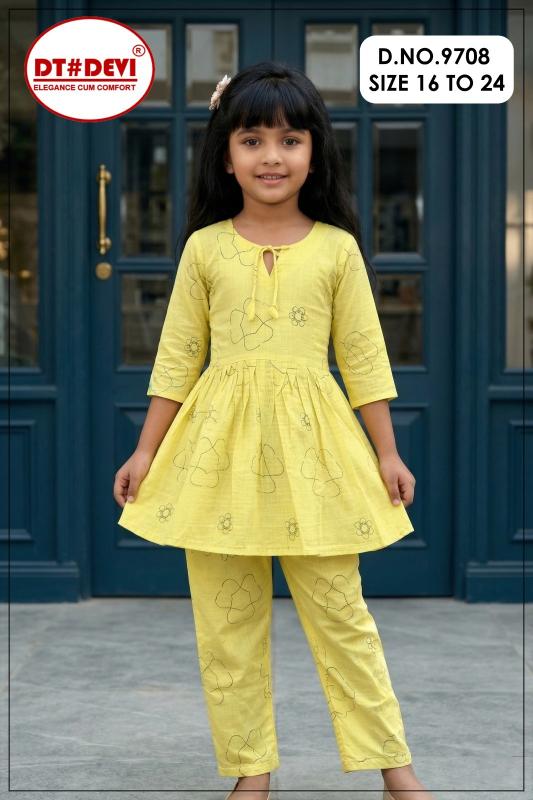 Dt Devi Yesha vol 1 9708 catalog kids wear wholesale from indonasia to india