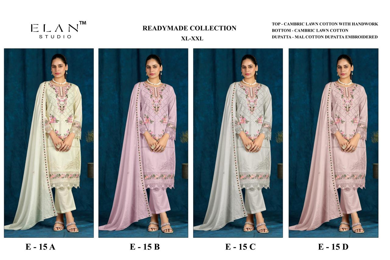 Elan E 15 catalog wholesale pakistani suits online india
