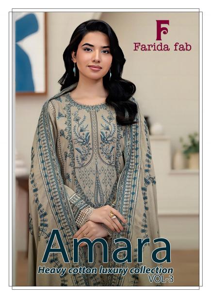 Farida Fab Amara Vol-3 – Karachi Dress Material - Wholesale Catalog
