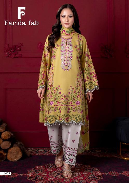 Farida Fab Ramsha Vol-6 – Karachi Dress Material - Wholesale Catalog