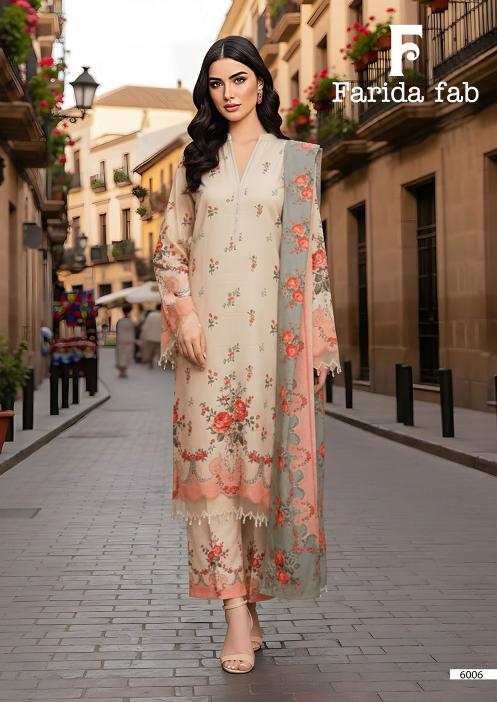 Farida Fab Ramsha Vol-6 – Karachi Dress Material - Wholesale Catalog