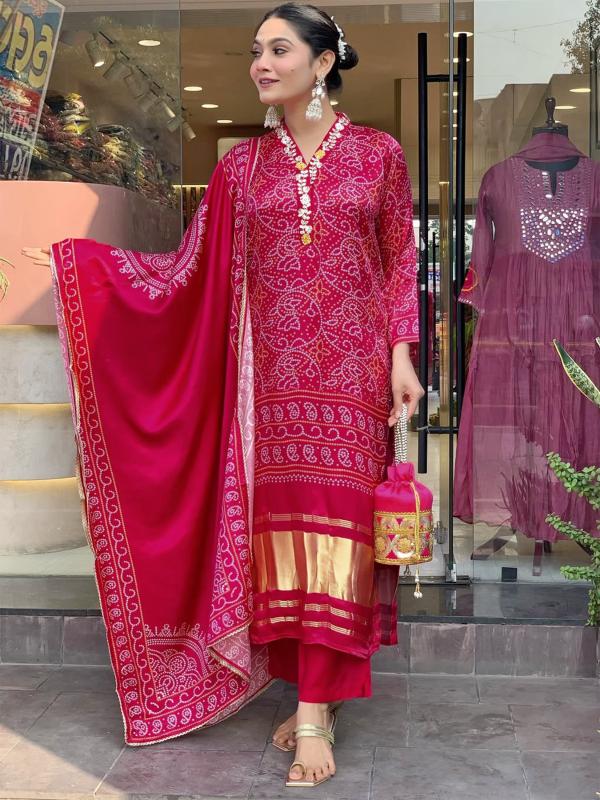 Felocity Bandhani Hit vol 2 catalog bandhani kurti wholesale