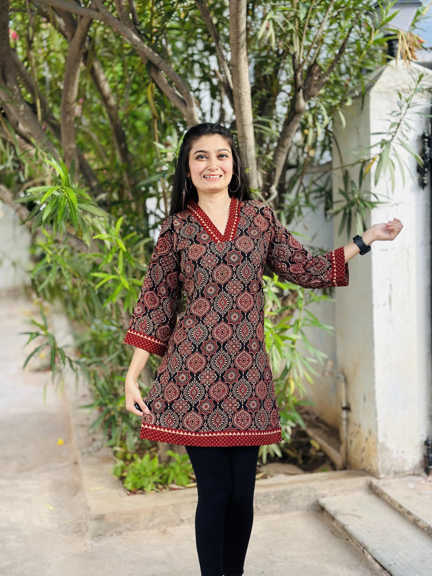 Felocity cotton Ajrakh vol 1 catalog kurtis wholesale market in hyderabad