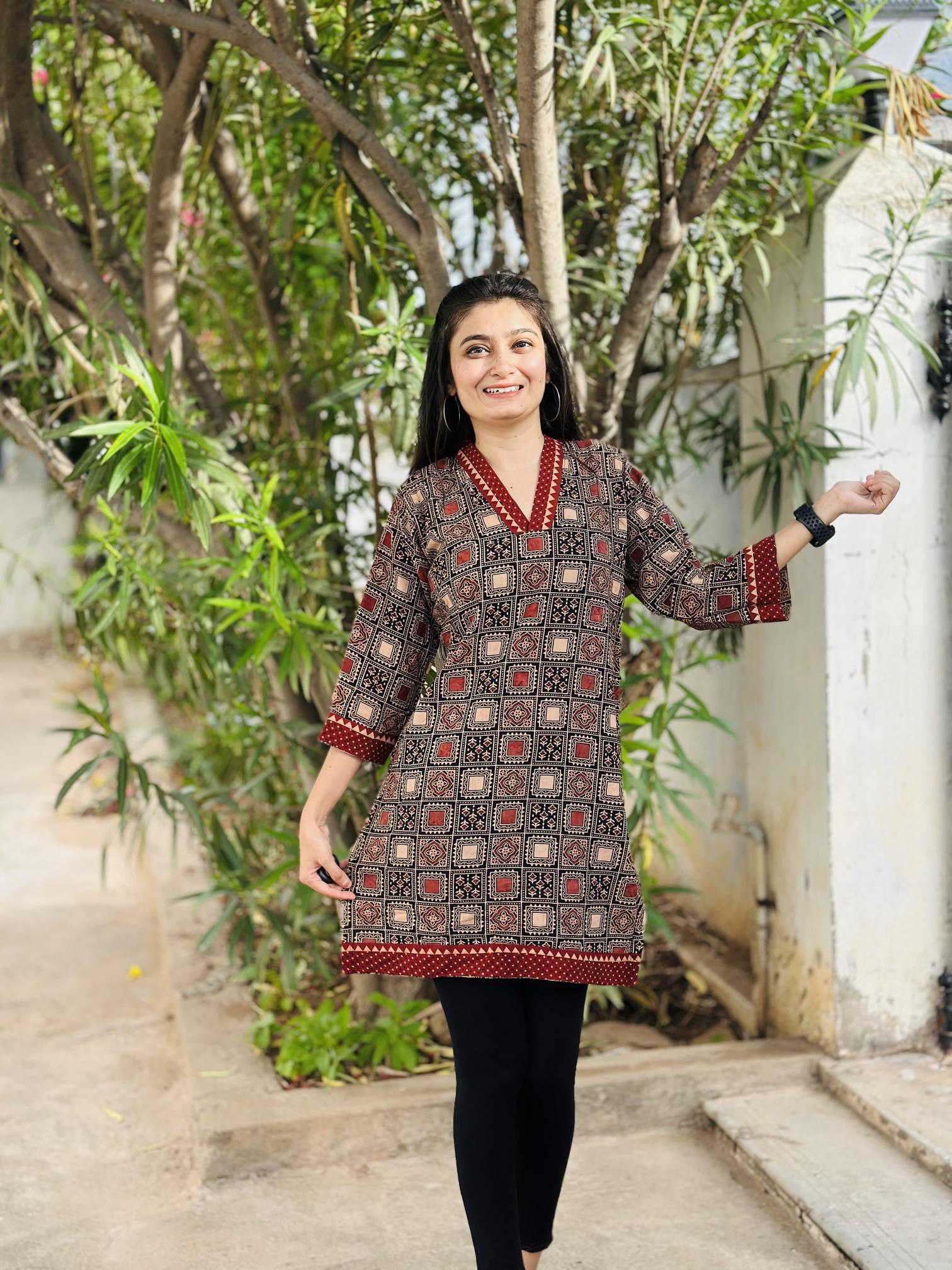 Felocity cotton Ajrakh vol 3 catalog vismay kurtis wholesale