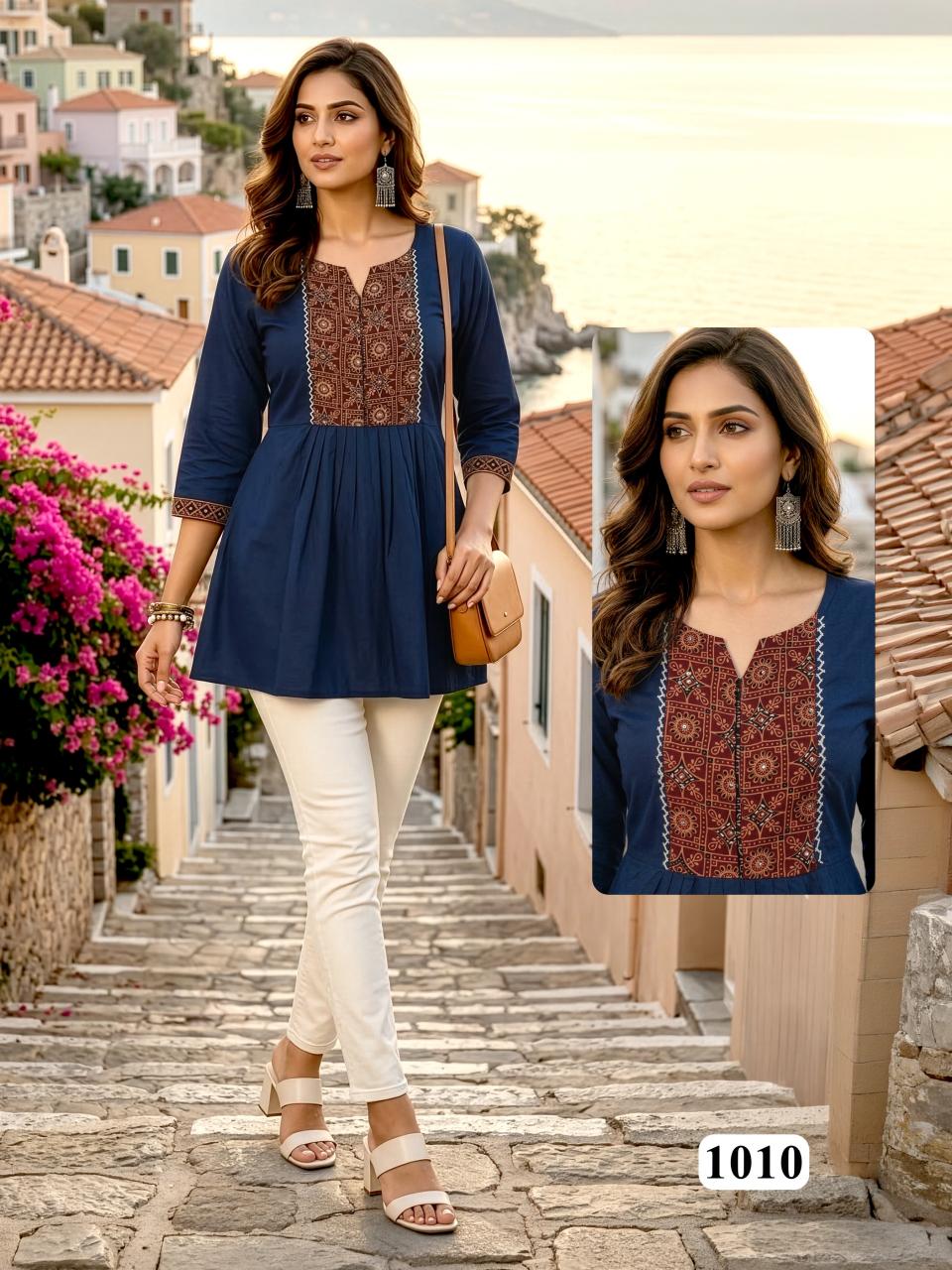 Felocity Cotton vol 174 catalog wholesaler tops kurtis surat