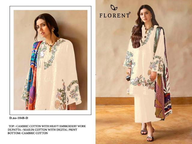 Florent D No 1048 A To F catalog pakistani suits wholesale in india