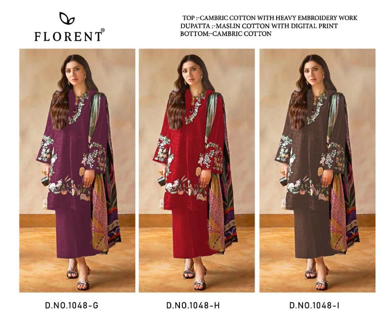 Florent D No 1048 G To I catalog pakistani suits in wholesale price
