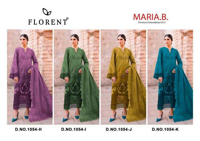 Florent Maria B 1054 H To K catalog Cotton Dupatta wholesale pakistani suits in delhi
