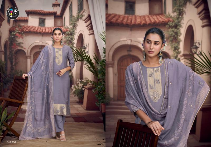 Fourdots Adira catalog unstitched dress material manufacturer in surat