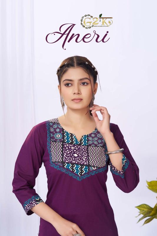 G2K Aneri catalog short kurti wholesaler