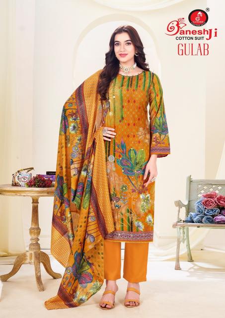 Ganeshji Gulab Vol-1 – Karachi Readymade Kurti Pant With Dupatta - Wholesale Catalog