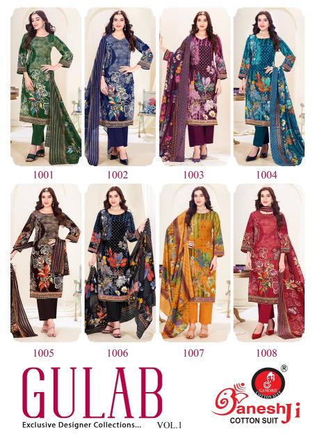 Ganeshji Gulab Vol-1 – Karachi Readymade Kurti Pant With Dupatta - Wholesale Catalog